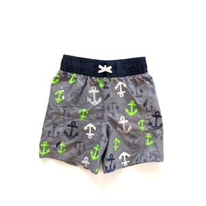 Wave Zone Anchor Print Swim Trunks